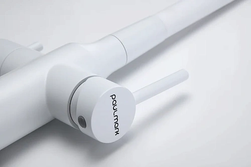 Смеситель для кухни Paulmark SALIX белый матовый Sa213419-WH Смеситель для кухни Paulmark SALIX белый матовый Sa213419-WH