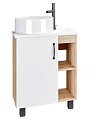 Тумба под раковину GROSSMAN ФЛАЙ-60 см дуб сонома/белая 106001 Тумба под раковину GROSSMAN ФЛАЙ-60 см дуб сонома/белая 106001