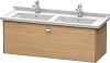 Картинка анонса товара «тумба под раковину duravit brioso br404401052 подвесная 122 см европейский дуб»