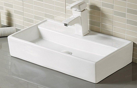 Раковина CeramaLux 7836 накладная/подвесная, белый