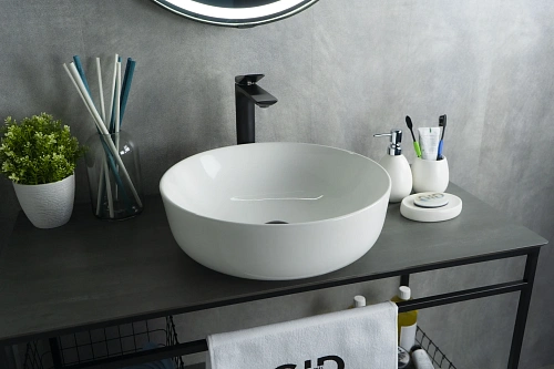 Раковина Gid D1315 51182 накладная белая 41.5x41.5x13.5 Раковина Gid D1315 51182 накладная белая 41.5x41.5x13.5