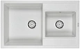 Кухонная мойка Paulmark TANDEM PM238250-WH белый 820х500 мм Кухонная мойка Paulmark TANDEM PM238250-WH белый 820х500 мм