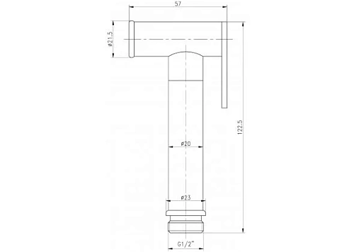 Гигиенический душ Aquanet Static 1.03 00257146 Гигиенический душ Aquanet Static 1.03 00257146