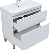 Тумба под раковину Aquanet Вега 80 00344123 напольная, белый глянец Тумба под раковину Aquanet Вега 80 00344123 напольная, белый глянец