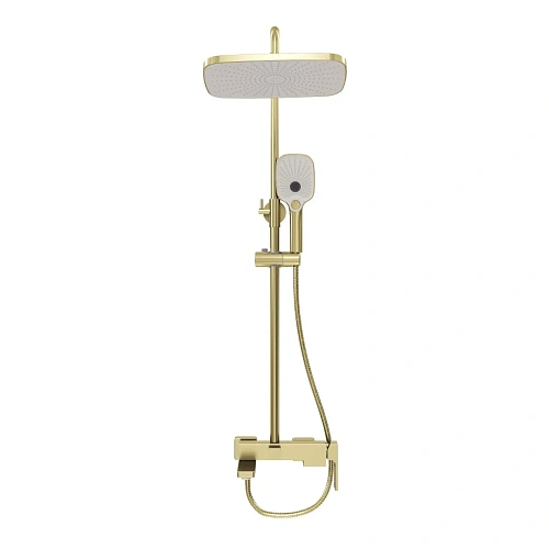 Душевая система GROSSMAN Pragma 500.K35.03.320 золото сатиновый Душевая система GROSSMAN Pragma 500.K35.03.320 золото сатиновый