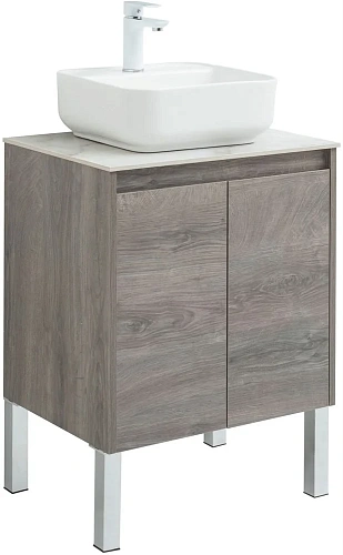 Тумба под раковину Aquanet Nova Lite 60 дуб рошелье (2 дверцы) 00298848 Тумба под раковину Aquanet Nova Lite 60 дуб рошелье (2 дверцы) 00298848