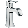Картинка анонса товара «смеситель для раковины hansgrohe metris classic со сливным гарнитуром, хром 31075000»