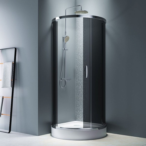 Душевой уголок AM.PM Like W83UG-333-095CG Round 95x95, стекло тонированное, профиль хром глянц, без по Душевой уголок AM.PM Like W83UG-333-095CG Round 95x95, стекло тонированное, профиль хром глянц, без по