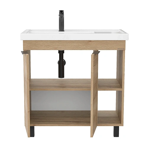 Тумба под раковину Onika Легран 80 см 108063 напольная, дуб галифакс (для Фостер 80 Пр.) Тумба под раковину Onika Легран 80 см 108063 напольная, дуб галифакс (для Фостер 80 Пр.)