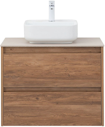 Тумба под раковину Aquanet Nova Lite 75 дуб шоколадный (2 ящика) 00287880 Тумба под раковину Aquanet Nova Lite 75 дуб шоколадный (2 ящика) 00287880