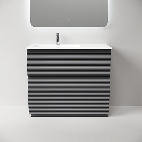 Тумба под раковину SANCOS Folk Floor FL100FLGS левая 995х445х850 Grey soft, напольная Тумба под раковину SANCOS Folk Floor FL100FLGS левая 995х445х850 Grey soft, напольная