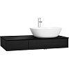 Картинка анонса товара «тумба под раковину vitra origin 90 см 65676 черный дуб, правая»