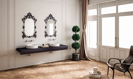 Раковина STWORKI накладная 43 3043-KL белый глянец 559790 Раковина STWORKI накладная 43 3043-KL белый глянец 559790