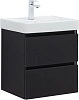 Тумба под раковину Aquanet Вега 2.0 50 черный 00337952 подвесная Тумба под раковину Aquanet Вега 2.0 50 черный 00337952 подвесная