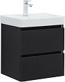 Тумба под раковину Aquanet Вега 2.0 50 черный 00337952 подвесная Тумба под раковину Aquanet Вега 2.0 50 черный 00337952 подвесная
