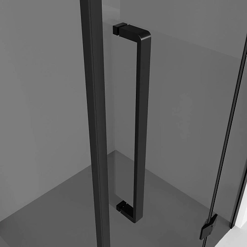 Душевой уголок Niagara Nova NG-2832-34BLACK (100x100x195) квадратная, распашнаячерный матовый, стекло тониров Душевой уголок Niagara Nova NG-2832-34BLACK (100x100x195) квадратная, распашнаячерный матовый, стекло тониров