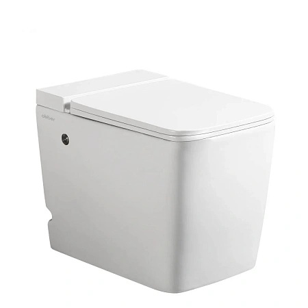 Унитаз приставной ABBER Rechteck AC1212P белый с импульсным смывом с крышкой микролифт Унитаз приставной ABBER Rechteck AC1212P белый с импульсным смывом с крышкой микролифт