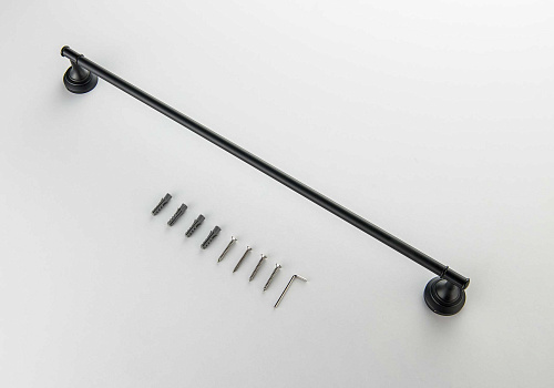 Полотенцедержатель Aquatek КЛАССИК AQ4514MB черный матовый Полотенцедержатель Aquatek КЛАССИК AQ4514MB черный матовый