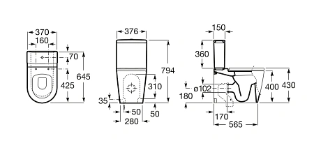 Бачок для унитаза Roca Inspira 341520000 Бачок для унитаза Roca Inspira 341520000