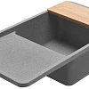 Кухонная мойка Aquaton Беллис 97 1A725132BS230 из литого мрамора, серый Кухонная мойка Aquaton Беллис 97 1A725132BS230 из литого мрамора, серый