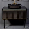 Тумба под раковину Boheme Canale 100 черная + Золото 843-100-BG Тумба под раковину Boheme Canale 100 черная + Золото 843-100-BG