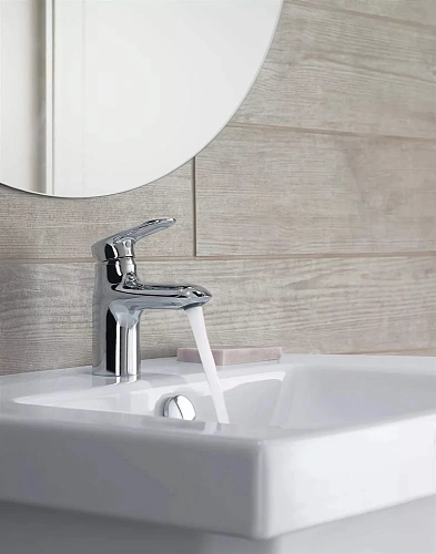 Смеситель для раковины Jacob Delafon Kumin E99980-CP с донным клапаном Смеситель для раковины Jacob Delafon Kumin E99980-CP с донным клапаном