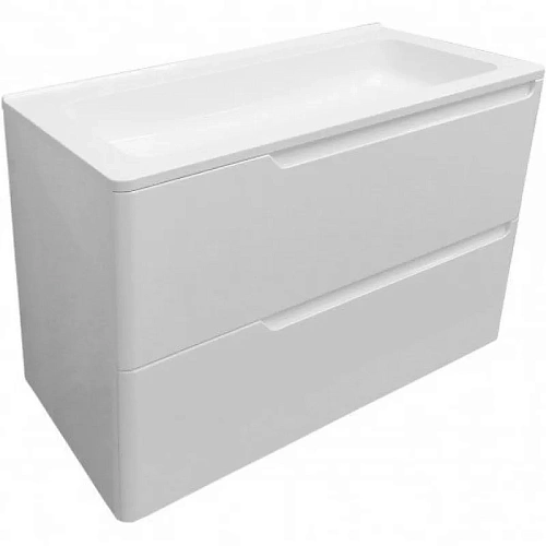 Тумба с раковиной Эстет Kare Luxe ФР-00015243 900х450 подвесная 2 ящика Тумба с раковиной Эстет Kare Luxe ФР-00015243 900х450 подвесная 2 ящика