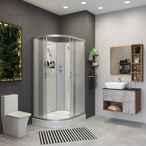 Душевая кабина Niagara Classic NG-3312-14RBK (1200х800х2000) низкий поддон (13см) стекло матовое 33121423RBK Душевая кабина Niagara Classic NG-3312-14RBK (1200х800х2000) низкий поддон (13см) стекло матовое 33121423RBK