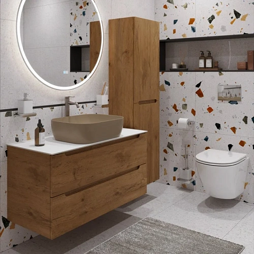 Тумба со столешницей и раковиной BelBagno ETNA 100 etna100rn-kepbo-1302h316-set подвесная ETNA100RN-KEPBO-1302H316-SET Тумба со столешницей и раковиной BelBagno ETNA 100 etna100rn-kepbo-1302h316-set подвесная ETNA100RN-KEPBO-1302H316-SET