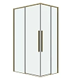 Душевой уголок GROSSMAN Galaxy 300.K33.01.9080.32.00 (90x80x195) прямоуг,раздвижн,золото сатин,стекло прозрач Душевой уголок GROSSMAN Galaxy 300.K33.01.9080.32.00 (90x80x195) прямоуг,раздвижн,золото сатин,стекло прозрач