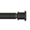 Картинка анонса товара «карниз для ванны iddis elegante (rsb0120i14) 110-200 см, черный матовый»
