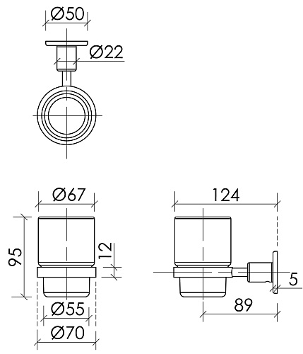 Стакан Sancos Base SC9030MB черный матовый Стакан Sancos Base SC9030MB черный матовый