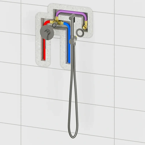 Гигиенический душ Timo Saona 2389/19SM розовое золото Гигиенический душ Timo Saona 2389/19SM розовое золото