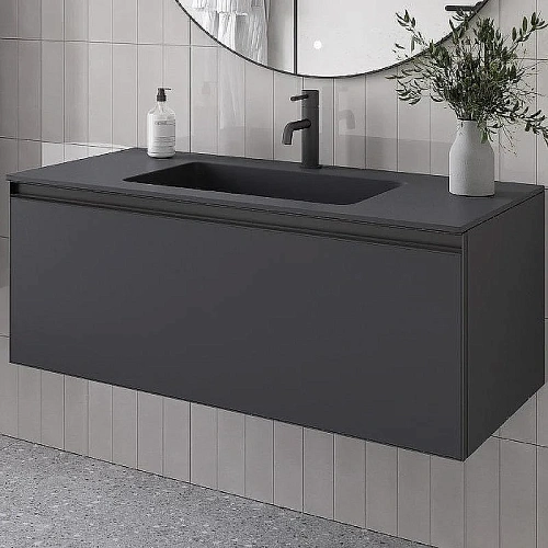 Тумба под раковину Armadi Art QUATRO 1 100CM ANTHRACITE цвет профиль ANTHRACITE 790-M1-100-A-A антрацит Тумба под раковину Armadi Art QUATRO 1 100CM ANTHRACITE цвет профиль ANTHRACITE 790-M1-100-A-A антрацит