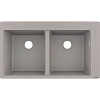 Кухонная мойка Hansgrohe S51 S510-F770 370/370 43316380, cерый бетон встраиваемая