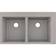Кухонная мойка Hansgrohe S51 S510-F770 370/370 43316380, cерый бетон встраиваемая Кухонная мойка Hansgrohe S51 S510-F770 370/370 43316380, cерый бетон встраиваемая