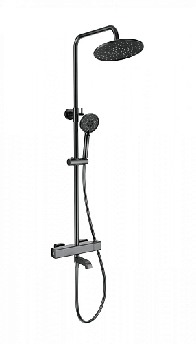 Душевая система Wonzon & Woghand с термостатом, темный графит (WW-A3007-T1-BGG) Душевая система Wonzon & Woghand с термостатом, темный графит (WW-A3007-T1-BGG)