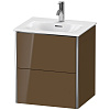 Картинка анонса товара «тумба под раковину duravit xsquare xs432106161 подвесная 51 см коричнево-оливковый глянцевый»