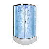 Картинка анонса товара «душевая кабина dto em2710 led (em2710led+gm) 100x100 см с гидромассажем»