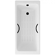 Ванна чугунная Delice Parallel 150х70 DLR220503RB-AS с черными матовыми ручками и антискользящим покрытием