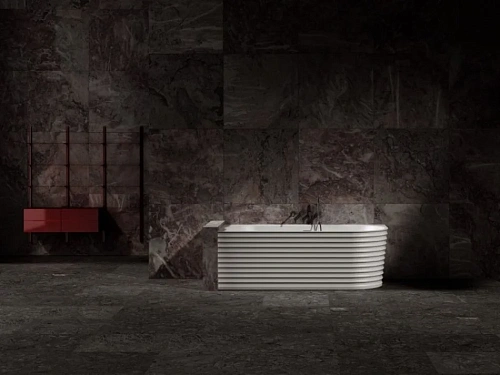 Ванна из искусственного камня ABBER AS9651 L 170x80 левосторонняя, белая матовая, искусственный камень Ванна из искусственного камня ABBER AS9651 L 170x80 левосторонняя, белая матовая, искусственный камень