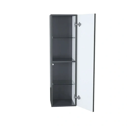 Шкаф-пенал IDDIS Bild (BIL30G0i97) подвесной 30 см темно-серый Шкаф-пенал IDDIS Bild (BIL30G0i97) подвесной 30 см темно-серый