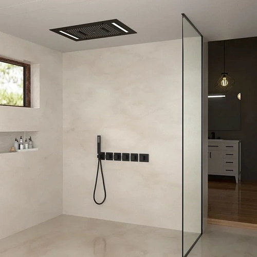 Душевая система Timo Petruma SX-5229/03SM встраиваемая с термостатом черный Душевая система Timo Petruma SX-5229/03SM встраиваемая с термостатом черный