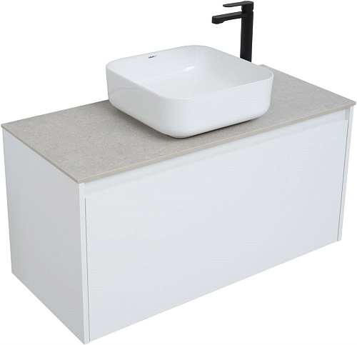 Тумба под раковину Aquanet Nova Lite 100 белый (1 ящик) 00242580 Тумба под раковину Aquanet Nova Lite 100 белый (1 ящик) 00242580