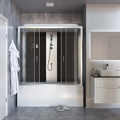 Душевой бокс Taliente 150x70x215см, прямоугольная, тонированное стекло TA-15070G Душевой бокс Taliente 150x70x215см, прямоугольная, тонированное стекло TA-15070G