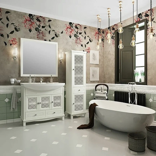 Шкаф-пенал Opadiris Омега, слоновая кость, правый, 2 вар. 00-00001617 Шкаф-пенал Opadiris Омега, слоновая кость, правый, 2 вар. 00-00001617