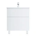 Тумба под раковину AM.PM Gem M90FSX07522WG32 напольная, 75 см push-to-open, белый Тумба под раковину AM.PM Gem M90FSX07522WG32 напольная, 75 см push-to-open, белый