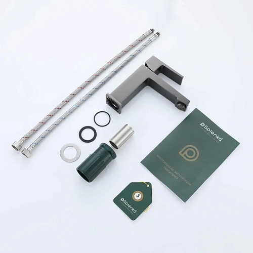 Смеситель для раковины Splenka S01.10.09, графит Смеситель для раковины Splenka S01.10.09, графит