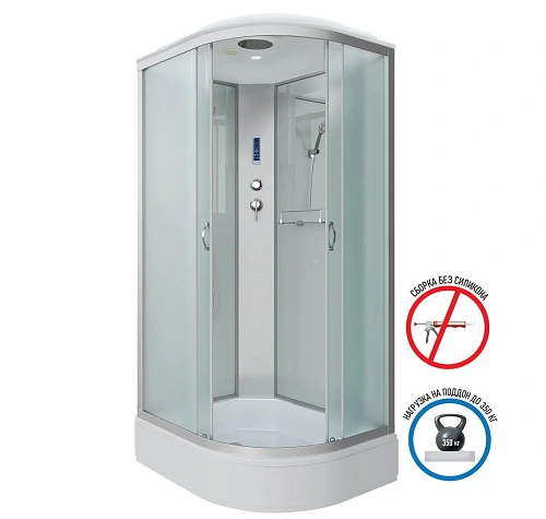 Душевая кабина Niagara Classic NG-33984-14LP (900х800х2150) средний поддон (26см) стекло матовое 339844LP Душевая кабина Niagara Classic NG-33984-14LP (900х800х2150) средний поддон (26см) стекло матовое 339844LP