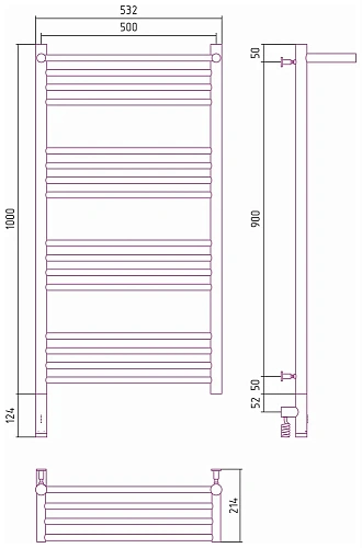 Полотенцесушитель электрический Сунержа Богема с полкой 3.0 1000х500 / МЭМ левый 05-5806-1050 Состар Полотенцесушитель электрический Сунержа Богема с полкой 3.0 1000х500 / МЭМ левый 05-5806-1050 Состар
